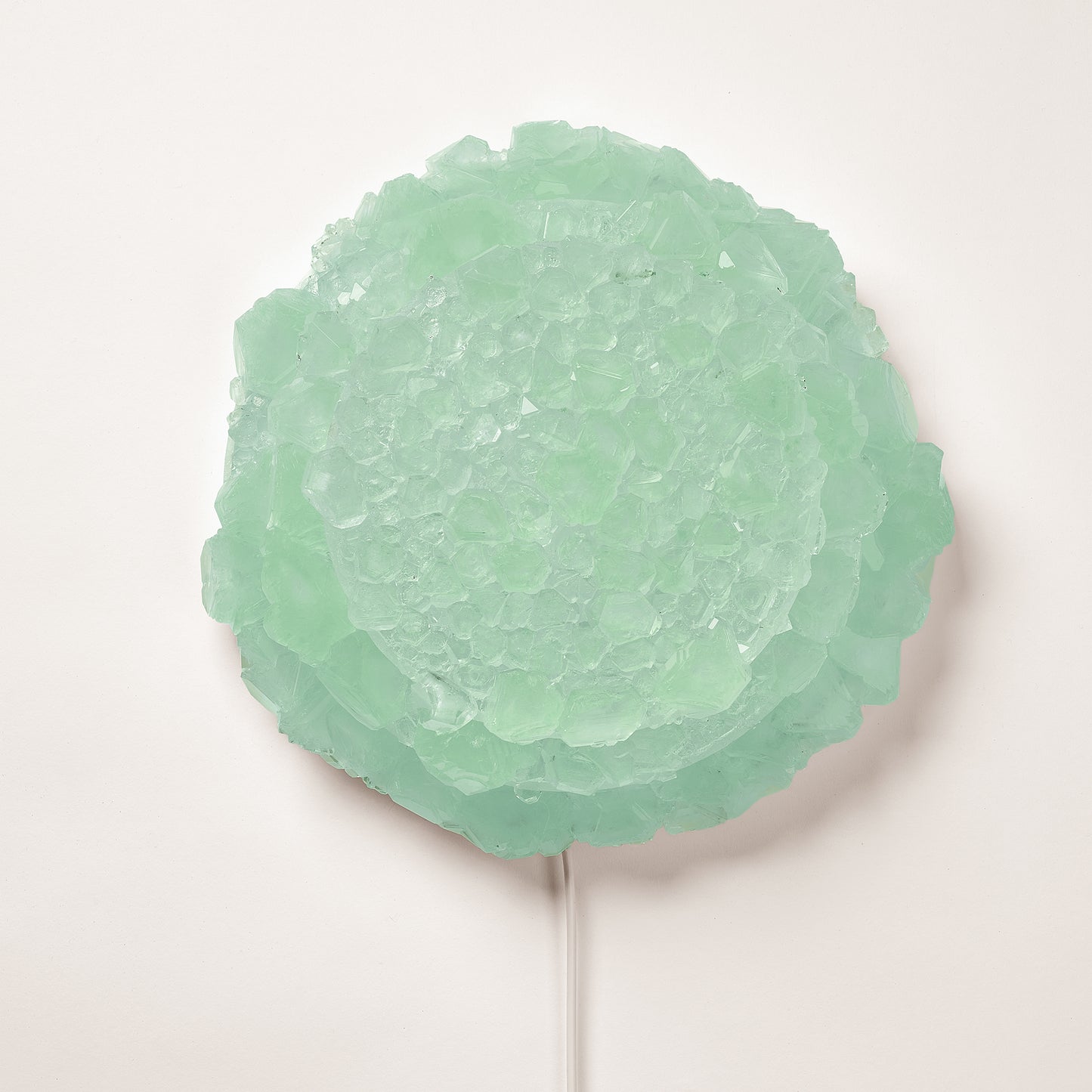 Lichtskulptur "Crystals, Baby!", rund